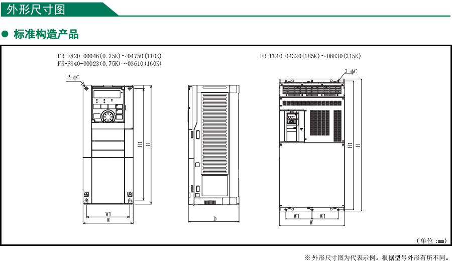 FR-F800风机水泵变频器