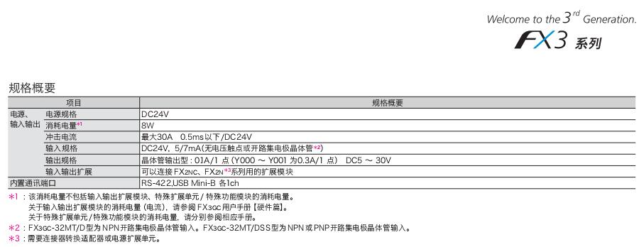 FX3GC系列可编程控制器（超紧凑 机型）